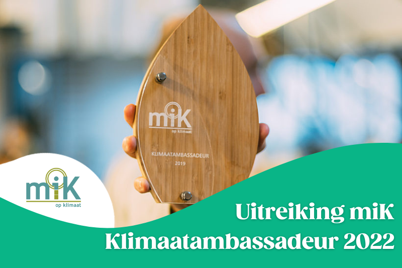 Uitreiking miK Klimaatambassadeur 2023