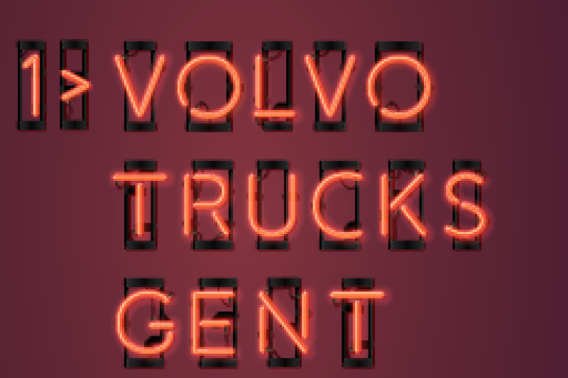 Lichtend voorbeeld 1: Volvo Trucks Gent