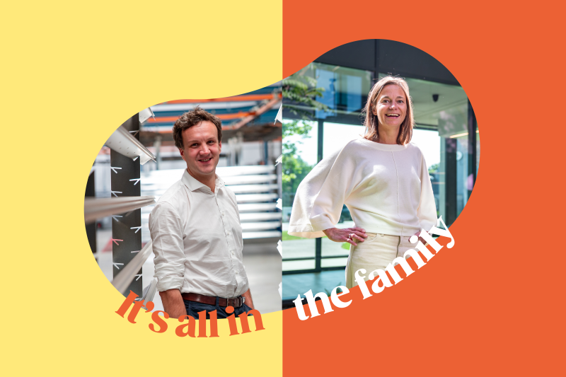Ondernemerskoppel Jef Wilmots (Claerhout Aluminium) en Charlotte Vanlerberghe (Axxi)
