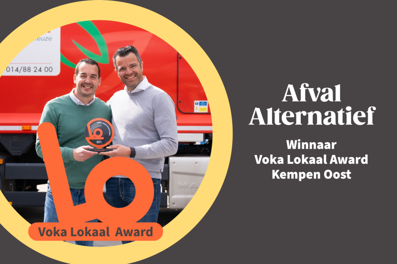 'Afval Alternatief' genomineerd voor 'Voka Prijs Ondernemen 2024'