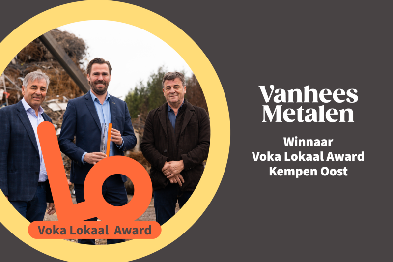 Metaalverwerker van oude F-16's en legertanks wint award 'Voka Lokaal Kempen Oost'