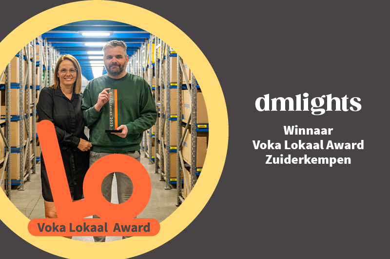 Online lichtspecialist dmlights wint Voka Lokaal-award Zuiderkempen