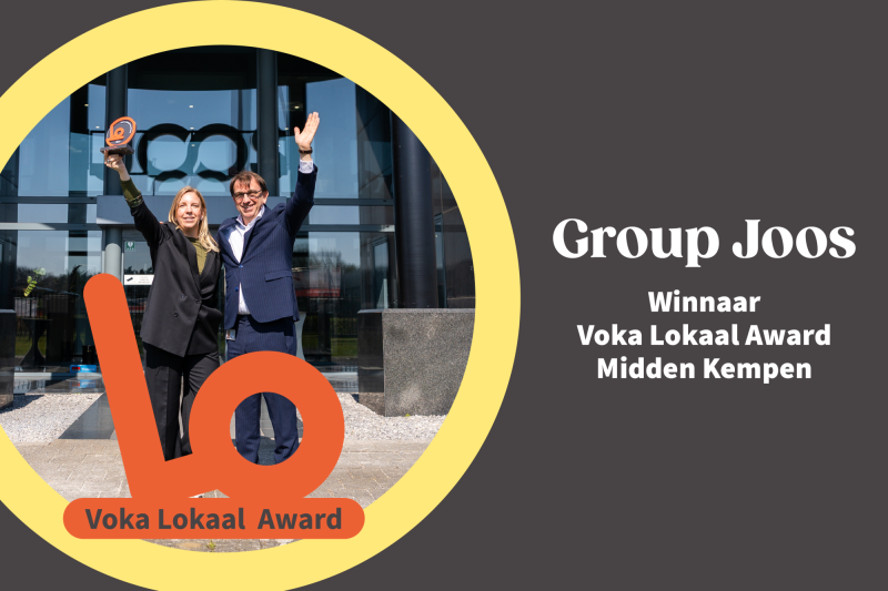 Group Joos mag zich derde kanshebber 'Voka Prijs Ondernemen' noemen