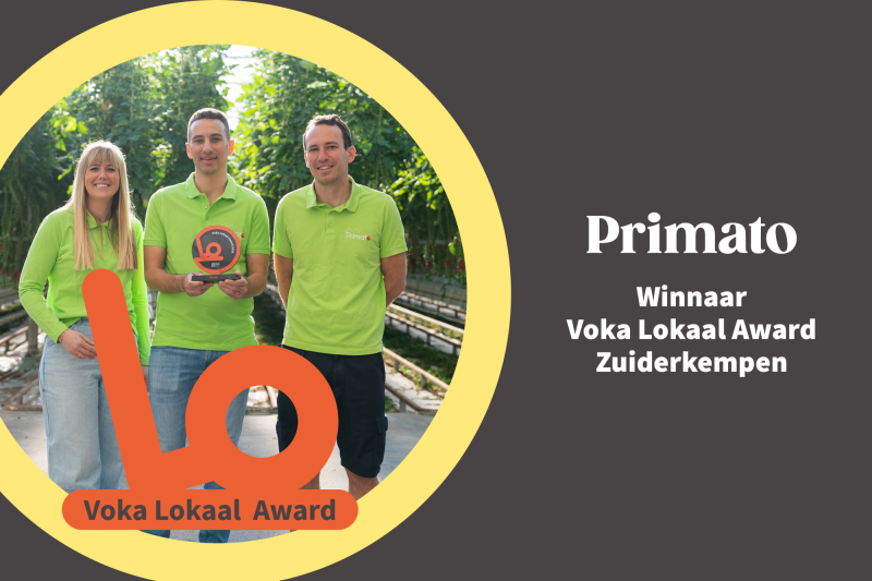Tomatenteler Primato is tweede kanshebber voor 'Voka Prijs Ondernemen 2025'