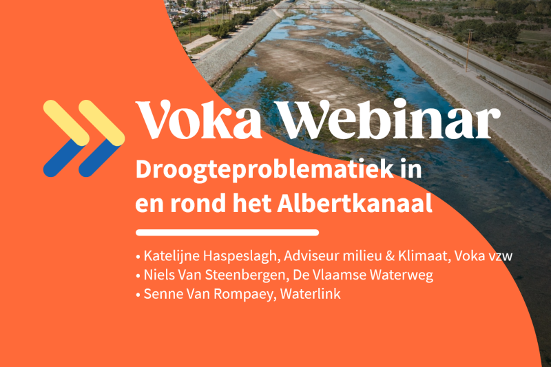 Webinar: Droogteproblematiek in en rond het Albertkanaal