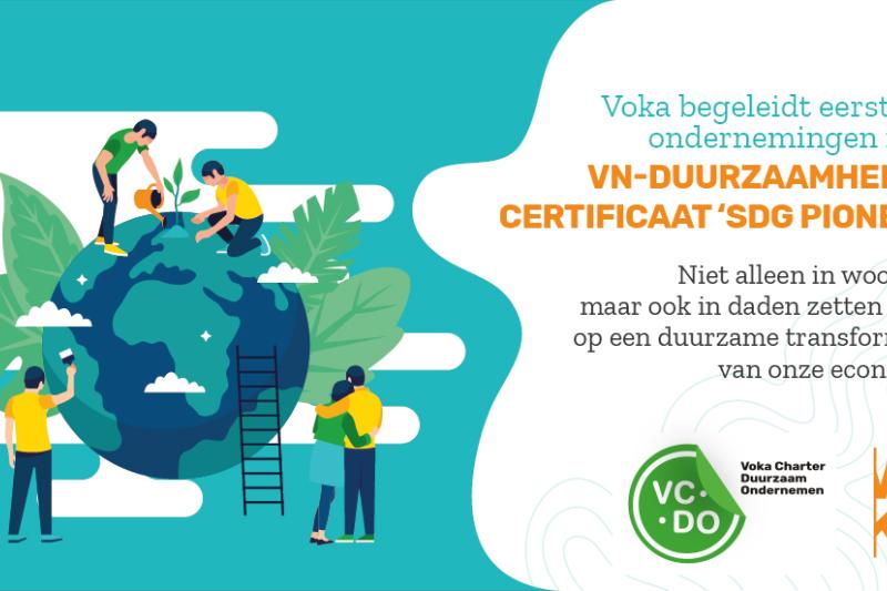 Voka begeleidt eerste 88 ondernemingen naar VN-duurzaamheidscertificaat ‘SDG Pioneer’