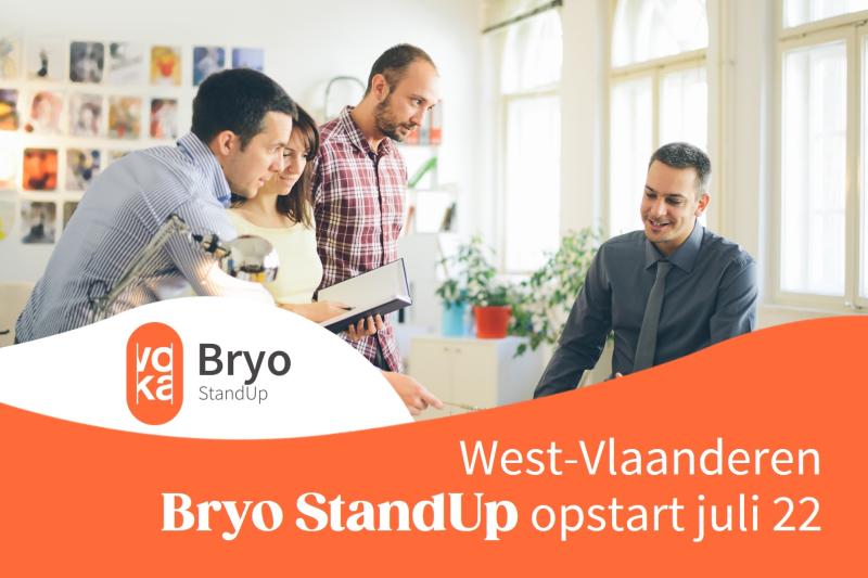 Bryo StandUp West-Vlaanderen starten ondernemen businessplan