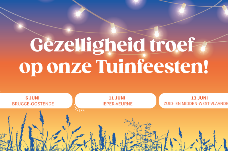 Gezelligheid troef op onze Tuinfeesten!