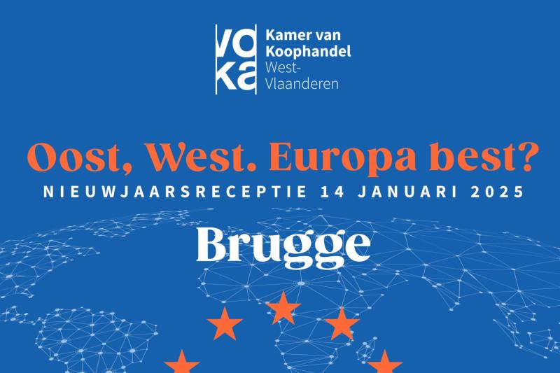 Nieuwjaarsreceptie Brugge 2025: Oost, West. Europa best?