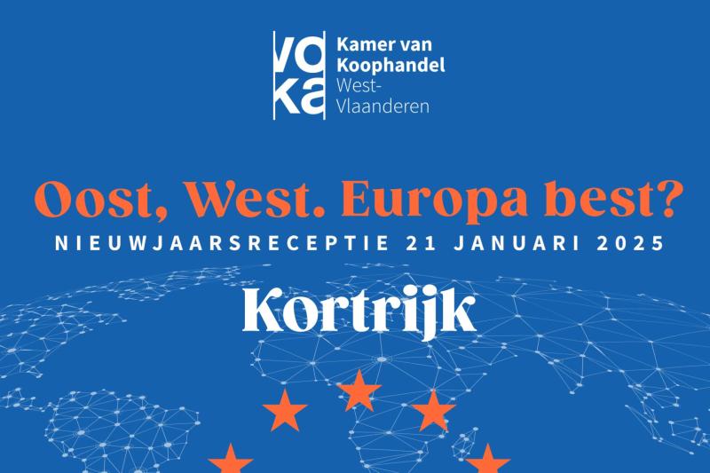 Nieuwjaarsreceptie Kortrijk 2025: Oost, West. Europa best?