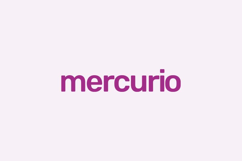 Logo met tekst mercurio
