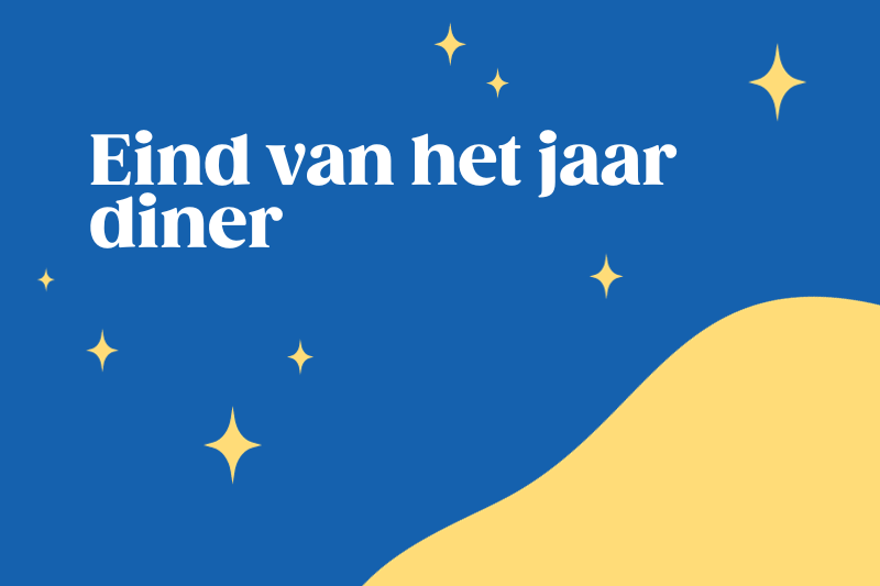 Eind van het jaar diner 