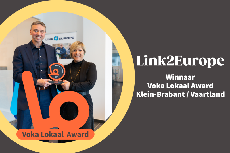 Link2Europe Voka Lokaal Klein-Brabant/Vaartland winnaar