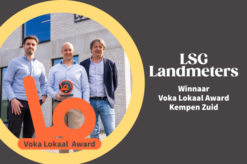 Celine Van Ouytsel verrast 'LSG Landmeters' met Voka-award