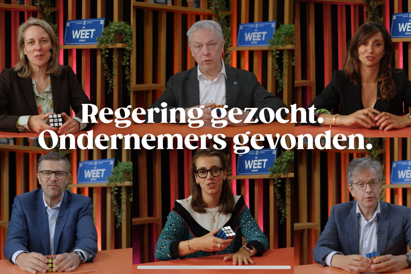 Regering gezocht. Ondernemers gevonden.