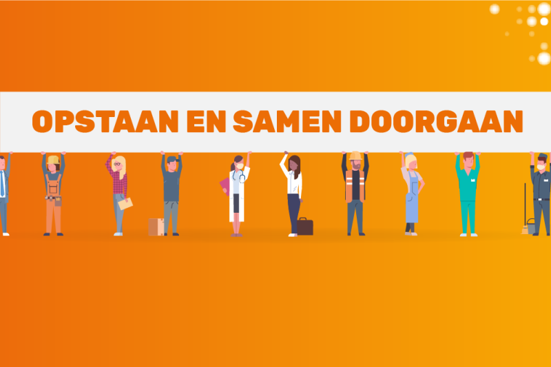 Opstaan en samen doorgaan