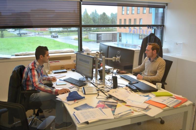 Zaid Nazar uit Irak liep stage bij e-BO in Ieper