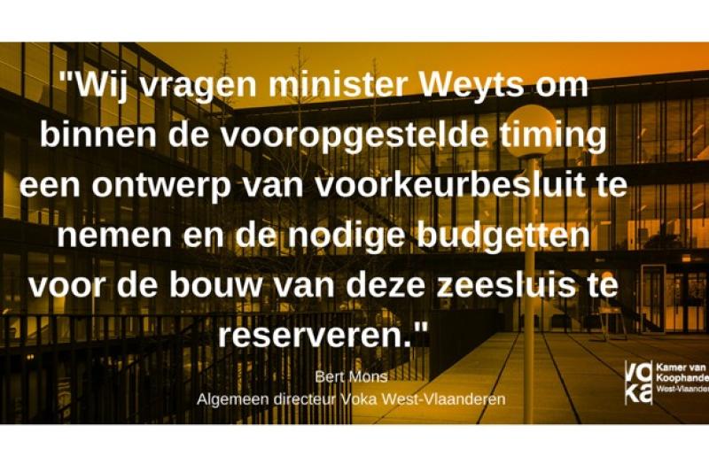 Havencel West-Vlaanderen vraagt snel beslissing over tweede zeesluis