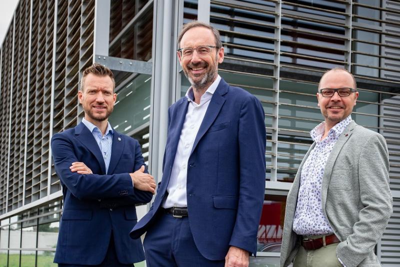 Succesvolle innovatie en positieve bedrijfscultuur leiden tot succes van Altachem Christophe De Gusseme, Jean-Marie Poppe en Wouter Van Haute.