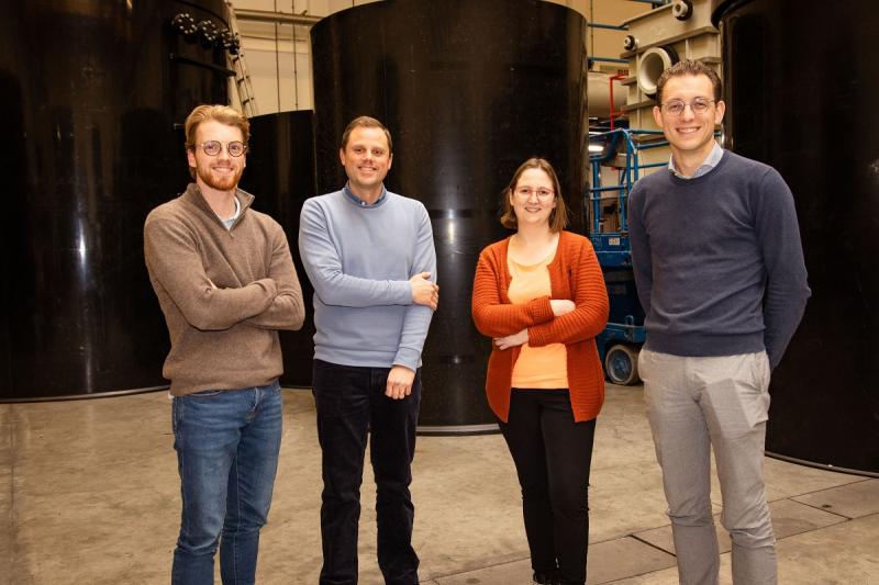 foto Emiel Duyvejonck, Tim De Buck, Inge Geeraert en Stijn Dely