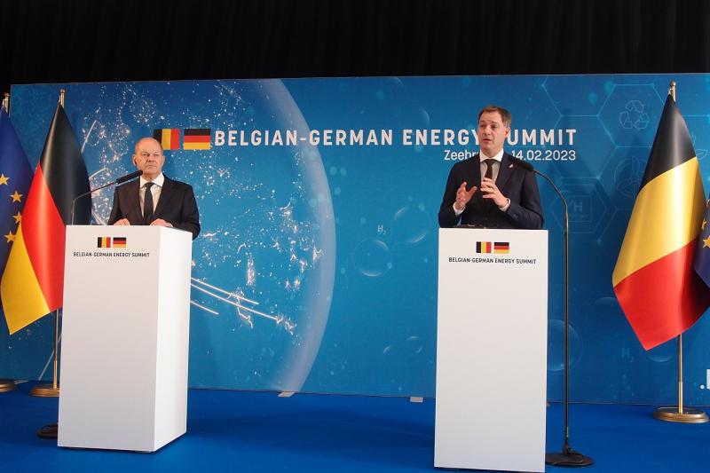 Belgisch-Duitse energietop benadrukt rol Zeebrugge Bondskanselier Olaf Scholz en premier Alexander De Croo