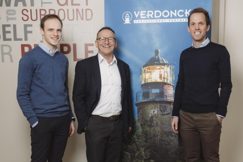 Verdonck Professional Partners gaat voor verjonging Ward Verdonck, Jos Verdonck en Maarten Ghesquiere