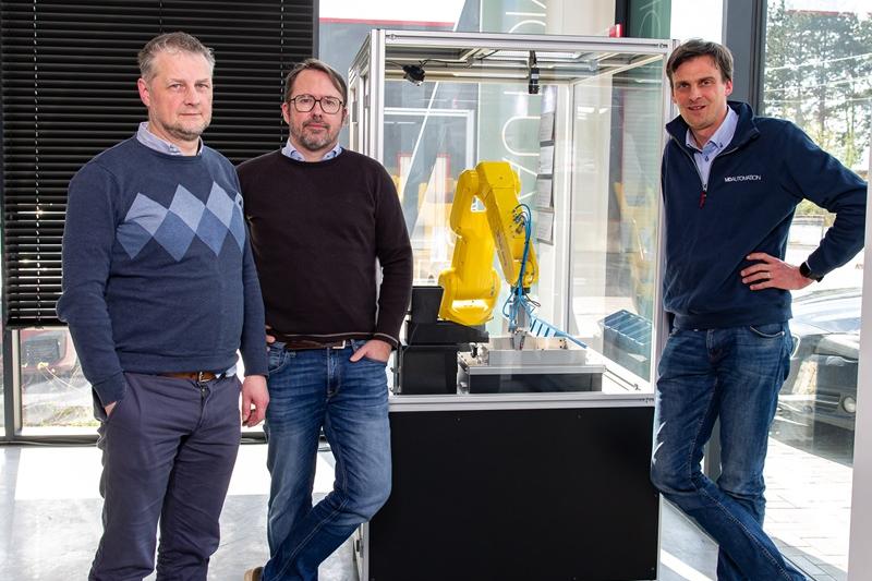 MD Automation zorgt voor nieuw geluid in automatisatie- en roboticawereld Thomas Mortier, Erwin Mannens en Pieter Degrave