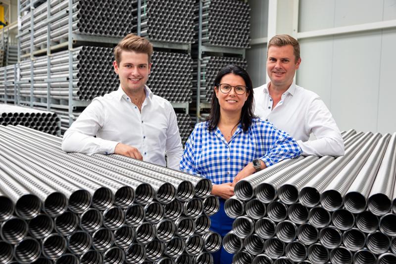 C.L.P.T. groeit sterk Quinten Dereeper, Tanja Werbrouck en Xavier Dereeper