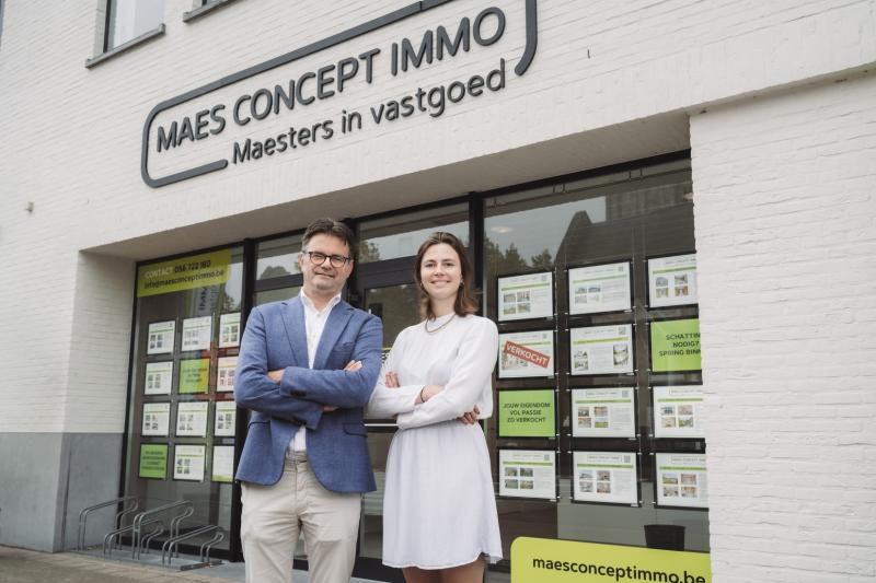 Maes Concept Immo wil op verschillende locaties een referentie worden Rino Maes en Sarah Maes
