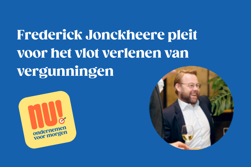 Frederick Jonckheere pleit voor het vlot verlenen van vergunningen