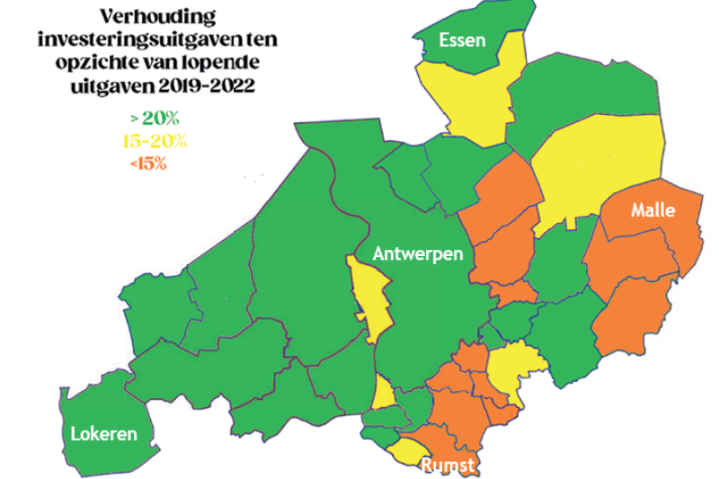 Antwerps-Wase gemeenten investeren 2,4 miljard euro tijdens lopende legislatuur