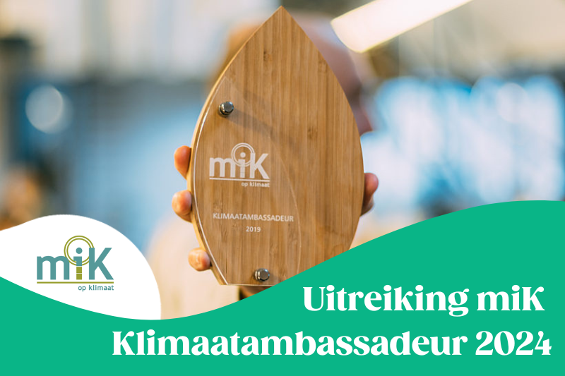 Uitreiking miK Klimaatambassadeur 2024