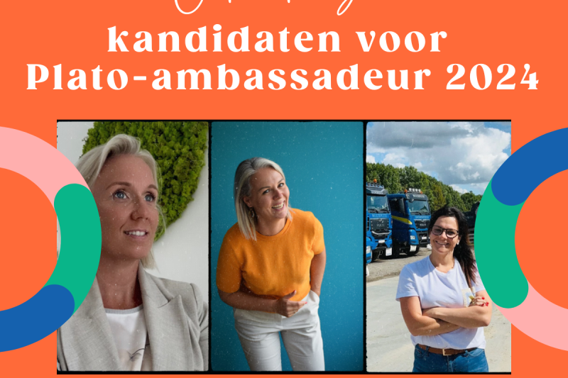 Drie onderneemsters genomineerd voor Plato Ambassadeur 2024