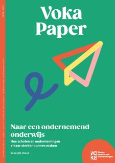 Cover Voka Paper 'Naar een ondernemend onderwijs' met vliegertje