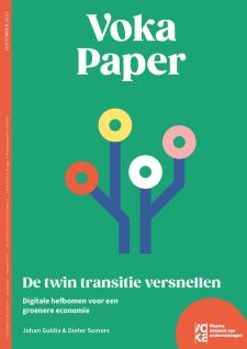 Cover Voka Paper, met duurzame electronics in de vorm van bloemen