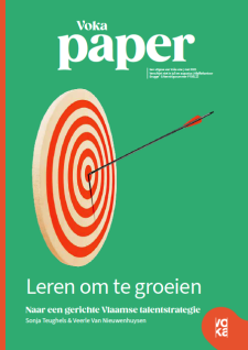 Cover Voka Paper Leren om te groeien met pijl in de roos
