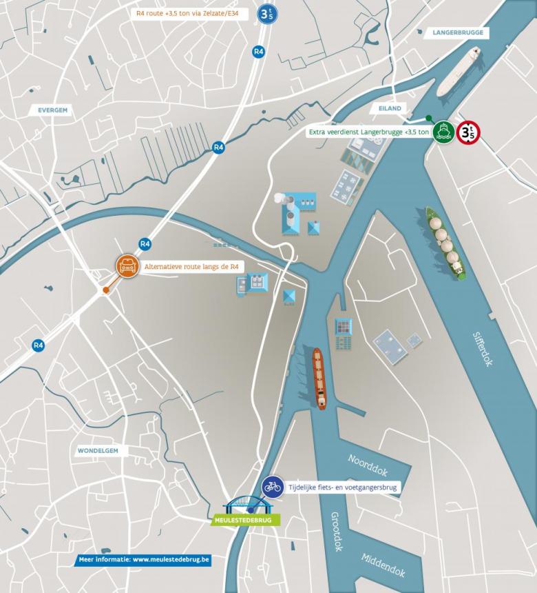 minder hinder meulestedebrug