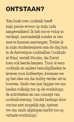 Miraeus cocktails ontstaan