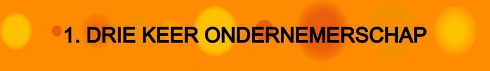 Drie keer ondernemerschap