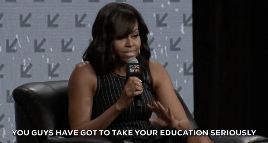 Onderwijs met Michelle Obama