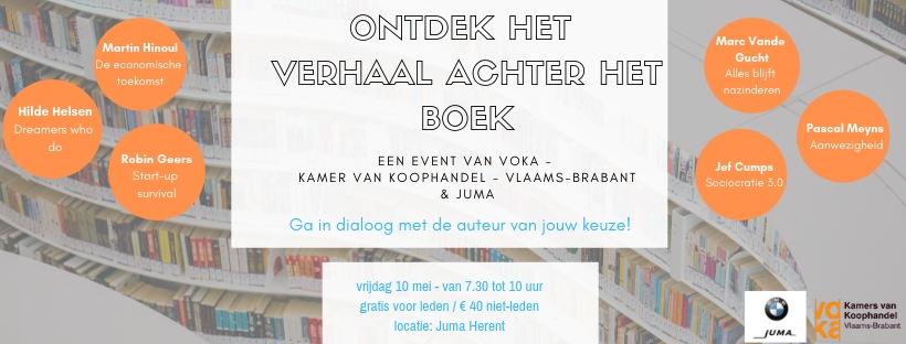 Ontbijt Voka Regio Groot-Leuven: Ontdek het verhaal achter het boek